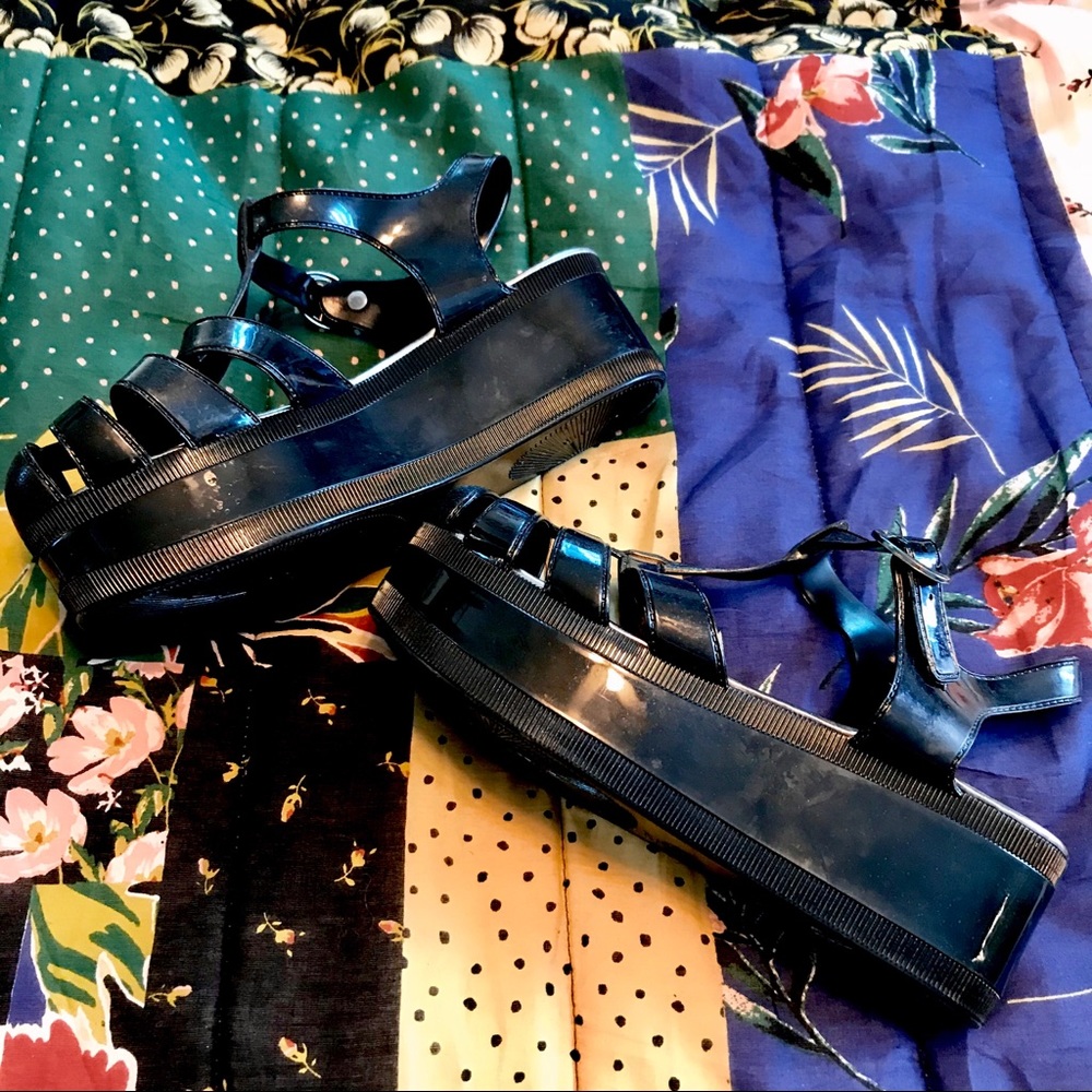 Platform Jelly Sandals